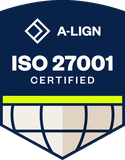 Sello ISO 27001 Certified de A-LIGN